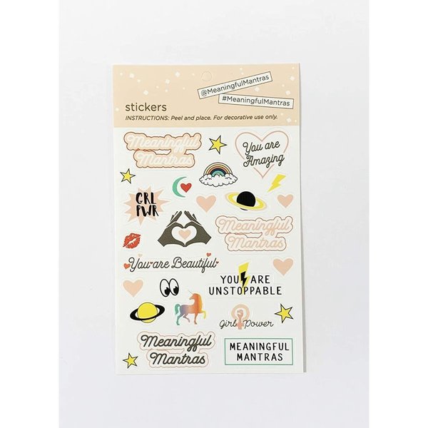 Meaningful Mantras 85 x 11 in Daily Notepad Planner Gold 112